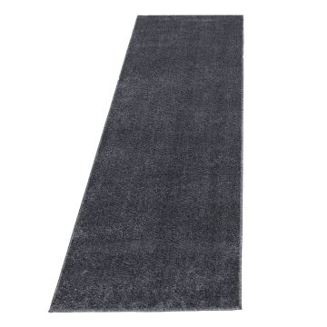 Ata alfombra pelo corto corredor 80x250cm gris