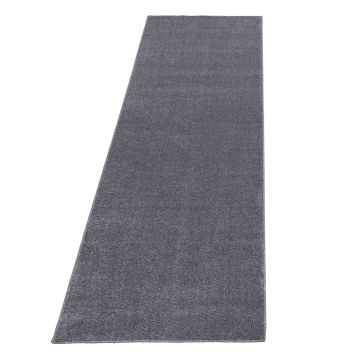 Ata alfombra pelo corto corredor 80x250cm gris claro