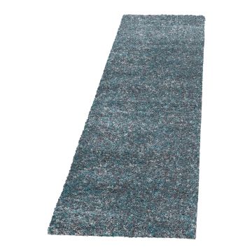 Enjoy Shaggy alfombra pelo largo corredor 80x250cm azul