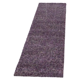 Enjoy Shaggy alfombra pelo largo corredor 80x250cm morado