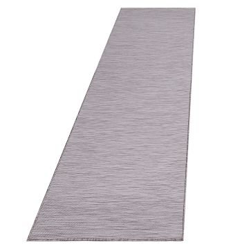 Mambo alfombra tejida plana corredor 67x230cm rosa