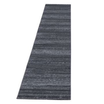 Plus alfombra pelo corto corredor 80x300cm gris