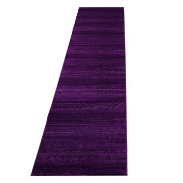 Plus alfombra pelo corto corredor 80x300cm morado