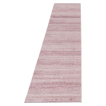 Plus alfombra pelo corto corredor 80x300cm rosa