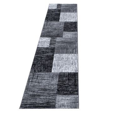 Plus Blend alfombra pelo corto corredor 80x300cm negro