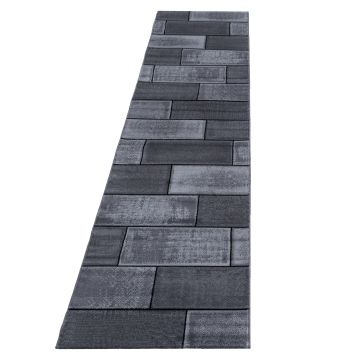 Plus Wallz alfombra pelo corto corredor 80x300cm negro