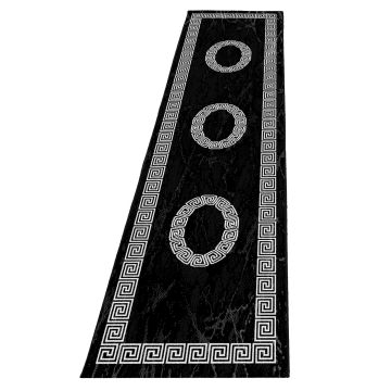 Plus Laby alfombra pelo corto corredor 80x300cm negro