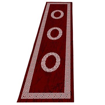 Plus Laby alfombra pelo corto corredor 80x300cm rojo