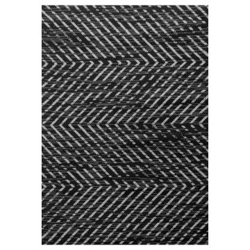 Base Swift alfombra pelo corto rectangular 240x340cm negro