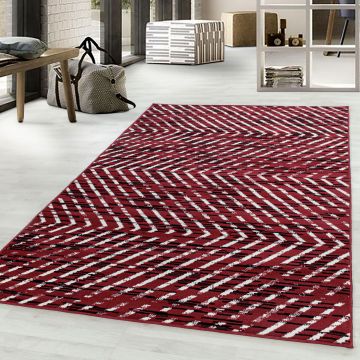 Base Swift alfombra pelo corto rectangular 80x150cm rojo