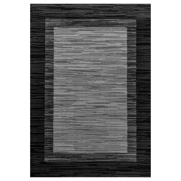 Base Care alfombra pelo corto rectangular 240x340cm negro