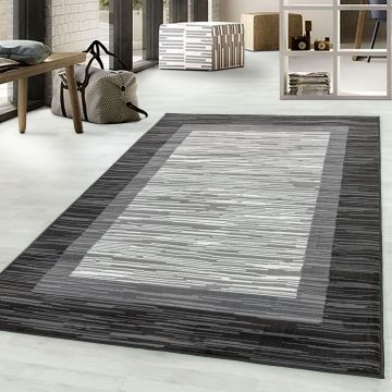 Base Care alfombra pelo corto rectangular 80x150cm gris