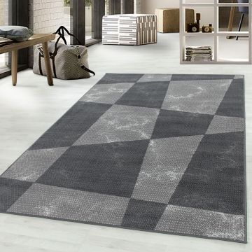 Base Vory alfombra pelo corto rectangular 80x150cm gris