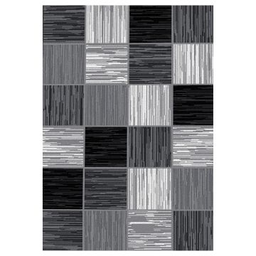 Base Bloks alfombra pelo corto rectangular 240x340cm negro