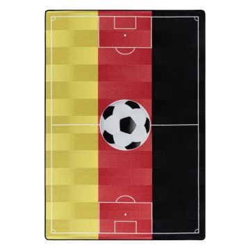 Play Campo de Fútbol Alemania alfombra de juego antideslizante habitación infantil de bucle rectangular 100x150cm