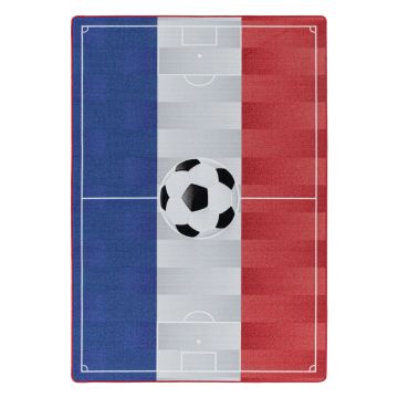 Play Campo de Fútbol Francia alfombra de juego antideslizante habitación infantil de bucle rectangular 100x150cm