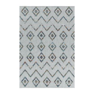 Bahama Wavy alfombra interior/exterior efecto alto-bajo corredor 80x250cm multicolor