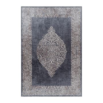 Fiesta Nouristan antideslizante alfombra tejida plana rectangular 200x290cm negro