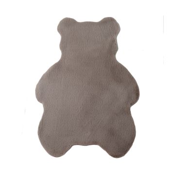 Caty Bär alfombra infantil unicolor fluffy esponjoso pelo largo 80x100cm beige