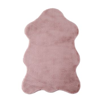 Caty Schaffell alfombra infantil unicolor fluffy esponjoso pelo largo 60x90cm rosa