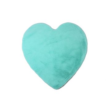 Caty Corazón alfombra infantil unicolor fluffy esponjoso pelo largo 90x90cm verde menta