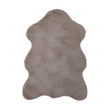 Caty Schaffell alfombra infantil unicolor fluffy esponjoso pelo largo 60x90cm beige