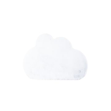 Caty Wolke alfombra infantil unicolor fluffy esponjoso pelo largo 80x120cm blanco