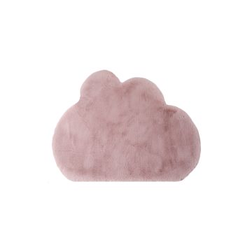 Caty Wolke alfombra infantil unicolor fluffy esponjoso pelo largo 80x120cm rosa