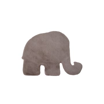 Caty Elefante alfombra infantil unicolor fluffy esponjoso pelo largo 80x100cm beige