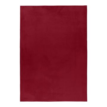 Pouffy alfombra fluffy esponjoso pelo largo corredor 80x150cm rojo