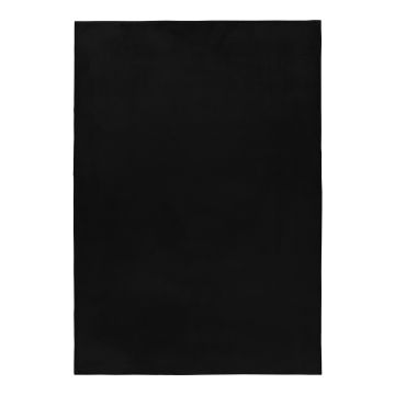 Pouffy alfombra fluffy esponjoso pelo largo corredor 80x150cm negro