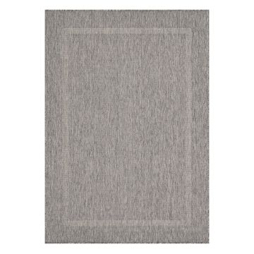 Relax Tranqua alfombra interior/exterior corredor 80x250cm gris