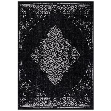 Sunny Zane alfombra interior/exterior rectangular 140x200cm negro