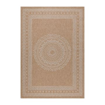 Dhaka Shapl alfombra interior/exterior corredor 80x250cm yute beige