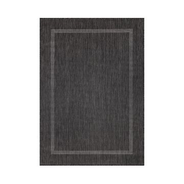 Relax Tranqua alfombra interior/exterior corredor 80x250cm negro