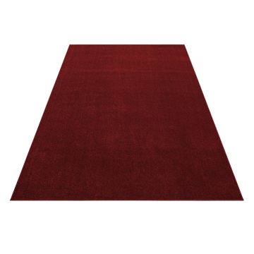 Ata alfombra pelo corto rectangular 160x230cm rojo