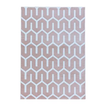 Costa Blas alfombra pelo corto rectangular 200x290cm rosa