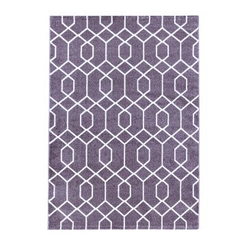 Efor Okta alfombra pelo corto rectangular 120x170cm violeta