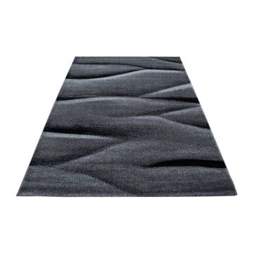 Lucca Golf alfombra pelo corto rectangular 80x150cm negro