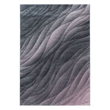 Ottawa Desierto alfombra pelo corto rectangular 120x170cm rosa