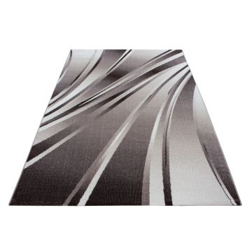 Parma Cristal alfombra pelo corto rectangular 120x170cm marrón