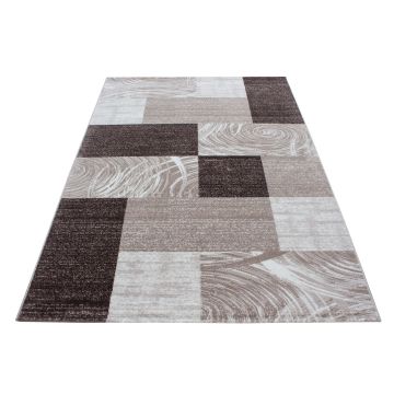 Parma Jawa alfombra pelo corto rectangular 120x170cm marrón