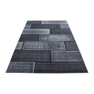 Plus Wallz alfombra pelo corto rectangular 160x230cm negro