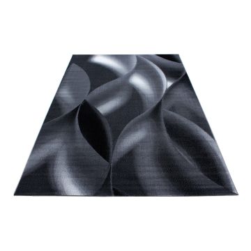 Plus Scala alfombra pelo corto rectangular 160x230cm negro