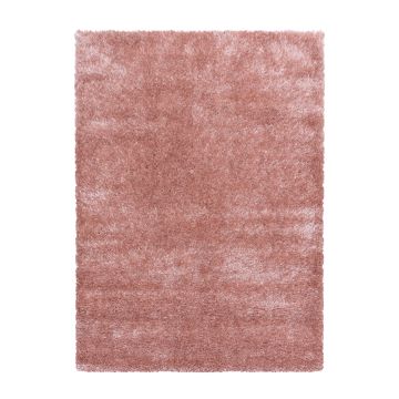 Brilliant Shaggy alfombra peluda pelo largo corredor 80x250cm rosa