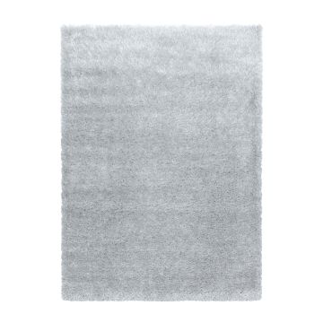 Brilliant Shaggy alfombra peluda pelo largo corredor 80x250cm plata