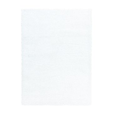 Brilliant Shaggy alfombra peluda pelo largo corredor 80x250cm blanco nieve