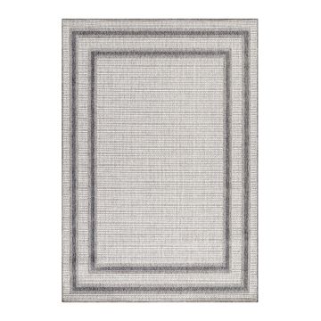 Aruba Meydan alfombra interior/exterior tejido plano corredor 80x250cm yute crema