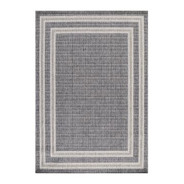 Aruba Meydan alfombra interior/exterior tejido plano corredor 80x250cm yute gris