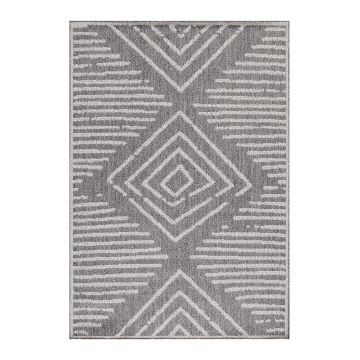 Aruba Aim alfombra interior/exterior tejido plano corredor 80x250cm gris